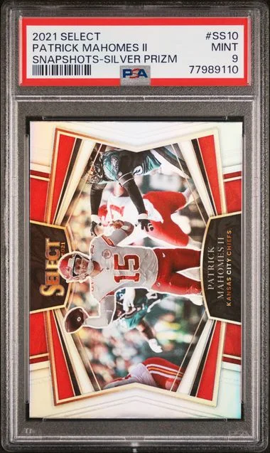 2021 Panini Select Patrick Mahomes II Snapshots Silver Prizm #Ss10 card image
