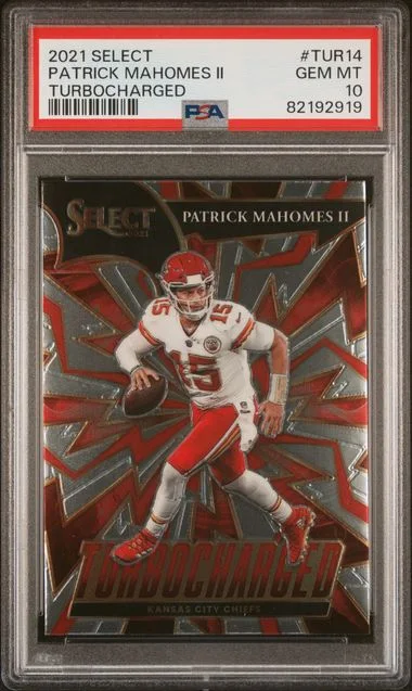 2021 Panini Select Patrick Mahomes II Turbocharged #Tur14 card image