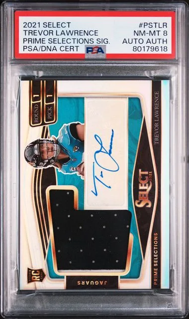 2021 Panini Select Prime Selections Signatures Pstlr Trevor Lawrence #no-number card image