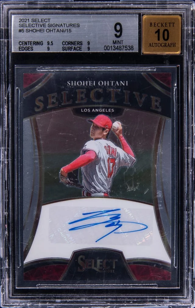 2021 Panini Select Shohei Ohtani Selective Signatures #SS-SO card image
