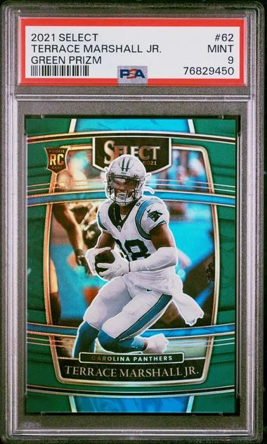 2021 Panini Select Terrace Marshall Jr. Green Prizm #62 card image