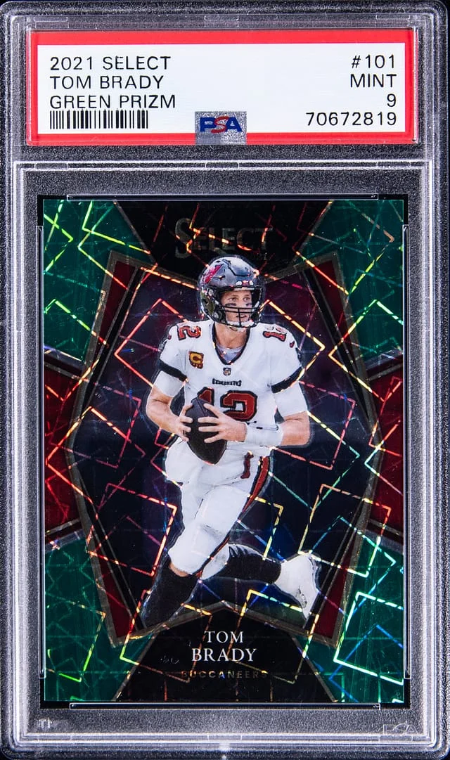 2021 Panini Select Tom Brady Purple Prizm #101 card image