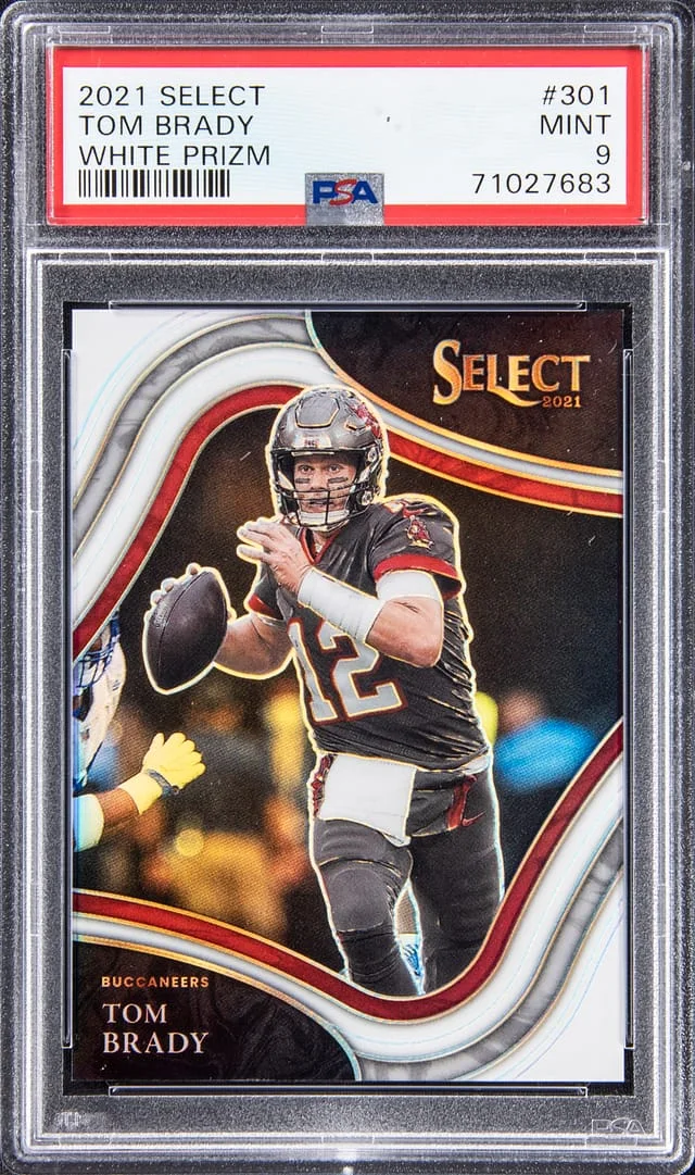 2021 Panini Select Tom Brady ‚ White Prizm #301 card image