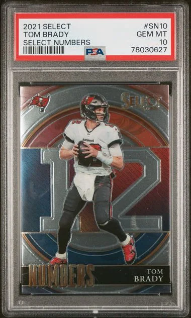 2021 Panini Select Tom Brady Select Numbers #SN10 card image