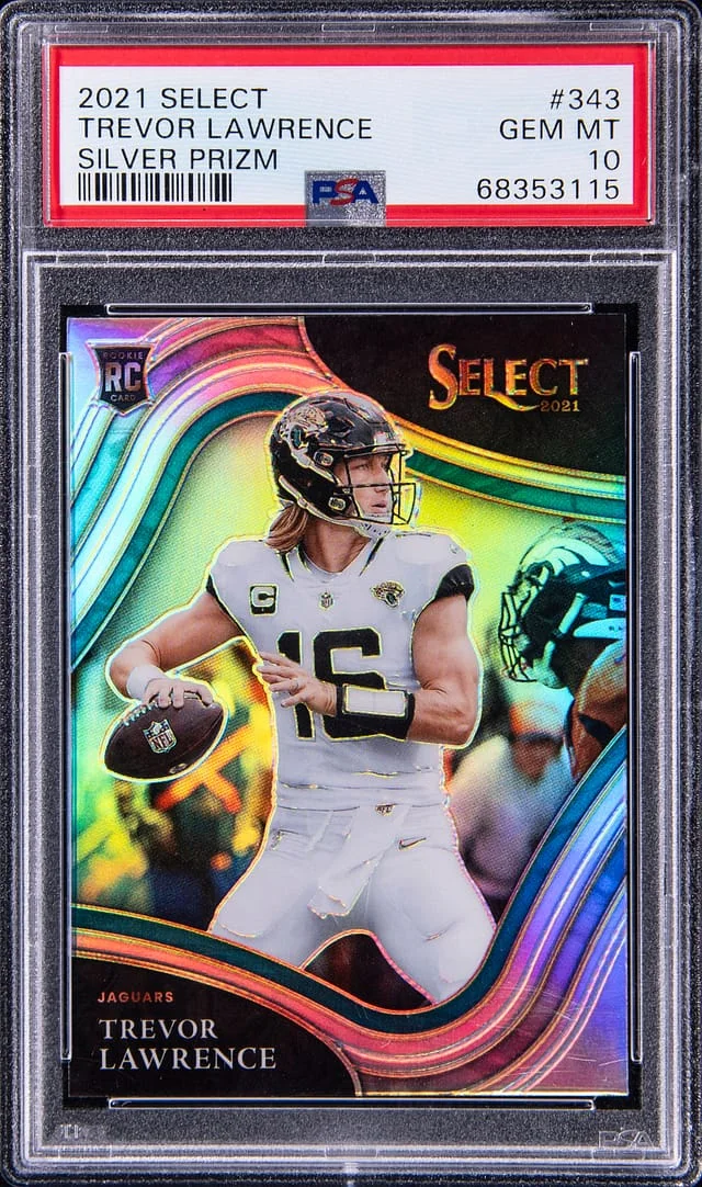 2021 Panini Select Trevor Lawrence Silver Prizm #343 card image