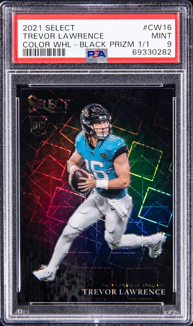 2021 Panini Select Trevor Lawrence Color Wheel Black Prizm #CW-16 card image