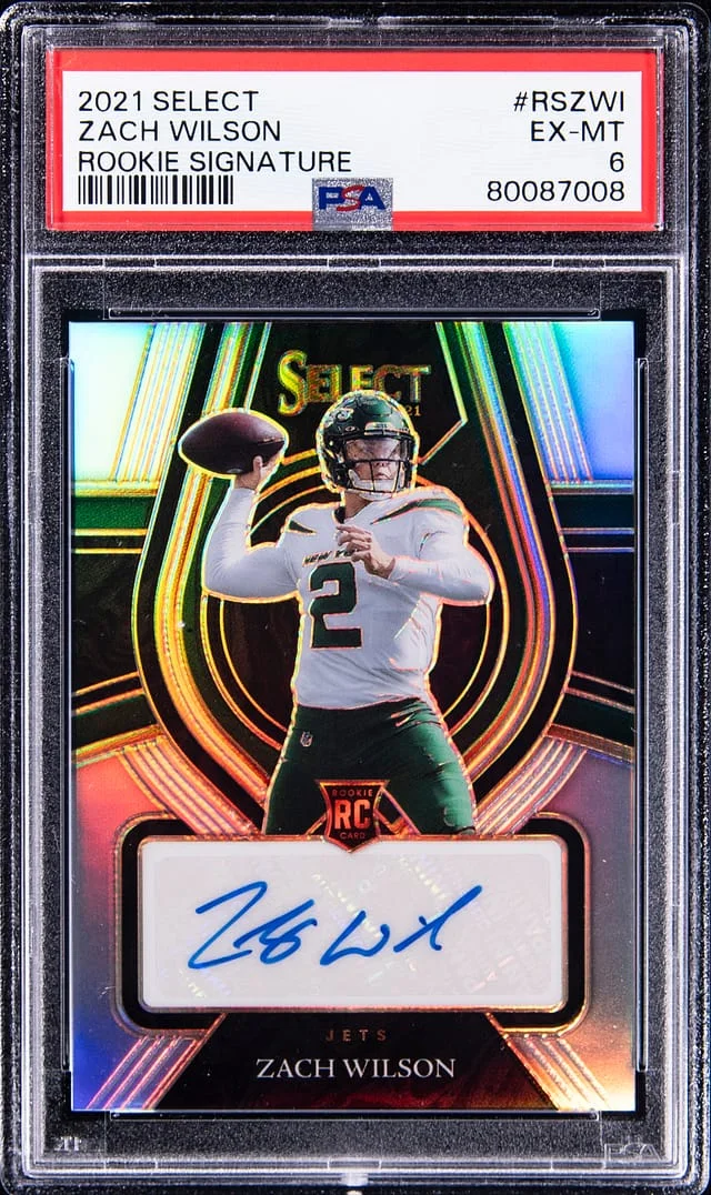 2021 Panini Select Zach Wilson Signature #RS-ZWI card image
