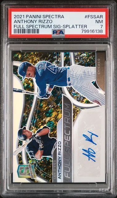 2021 Panini Spectra Anthony Rizzo Full Spectrum Signatures Splatter #FSSAR card image