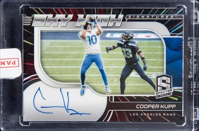 2021 Panini Spectra Cooper Kupp Sky High Signatures #SKS-CK card image