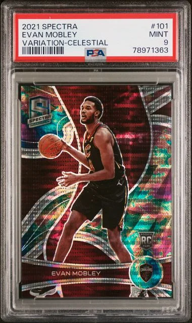 2021 Panini Spectra Evan Mobley Variation-Celestial #101 card image