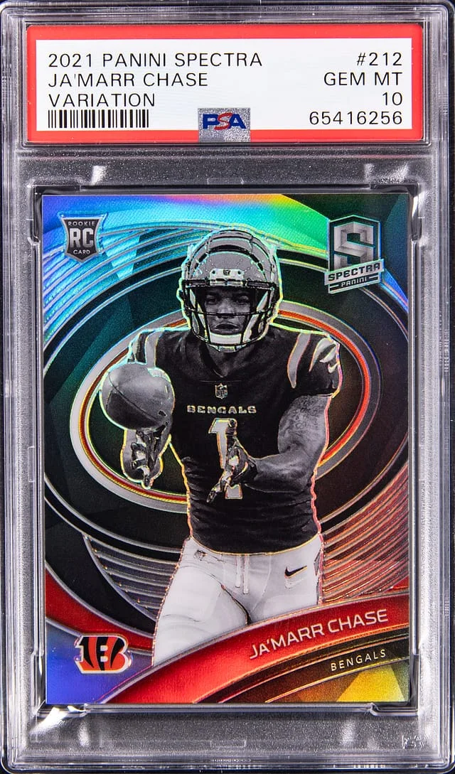 2021 Panini Spectra Ja'Marr Chase Variation #212 card image