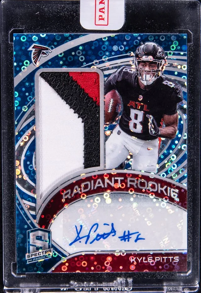 2021 Panini Spectra Kyle Pitts Radiant Patch Signatures #RRS-KP card image