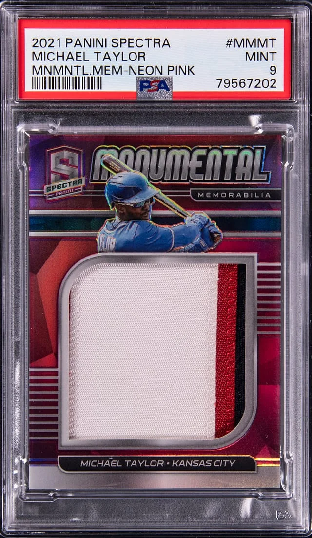 2021 Panini Spectra Michael Taylor Monumental Memorabilia #MM-MT card image