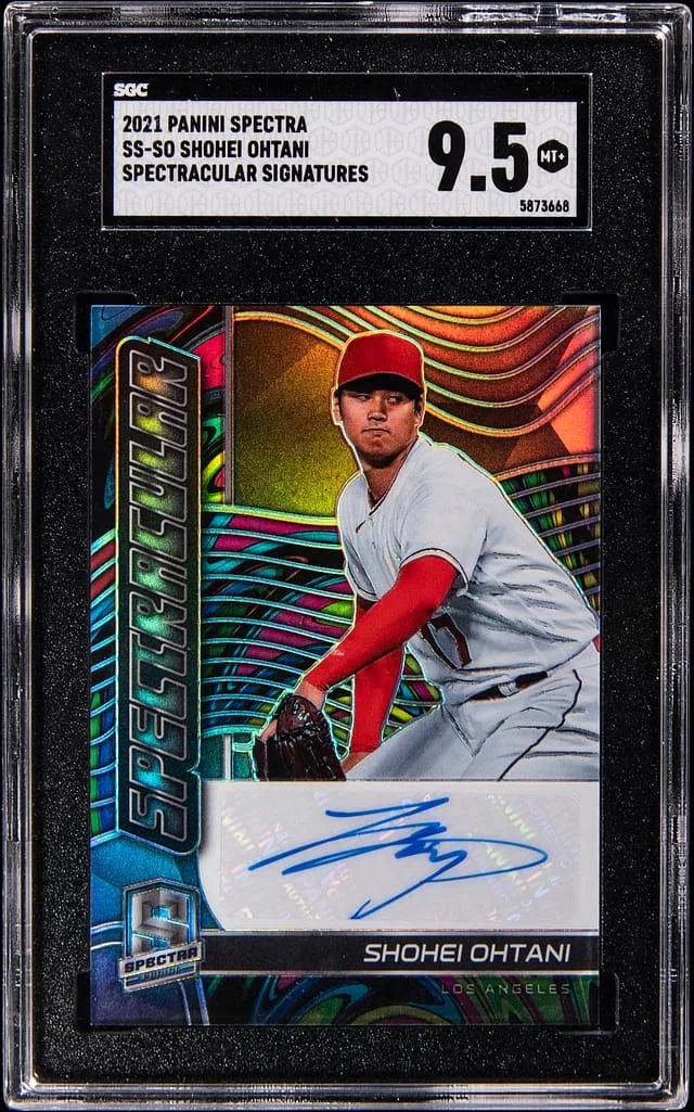 2021 Panini Spectra Shohei Ohtani Spectracular Signatures #SS-SO card image