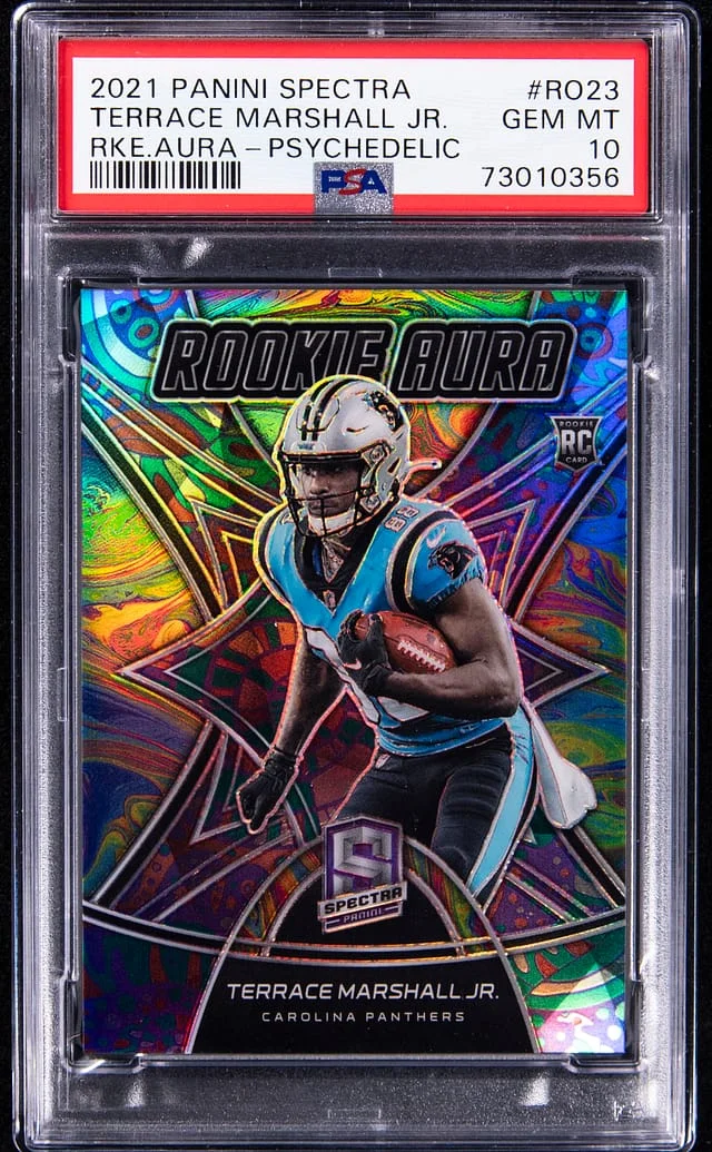 2021 Panini Spectra Terrace marshall Jr Aura Psychedelic #RO-23 card image