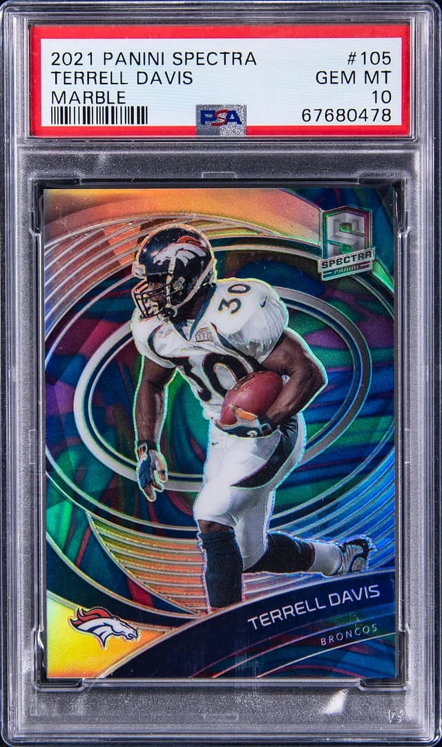 2021 Panini Spectra Terrell Davis Marble #105 card image