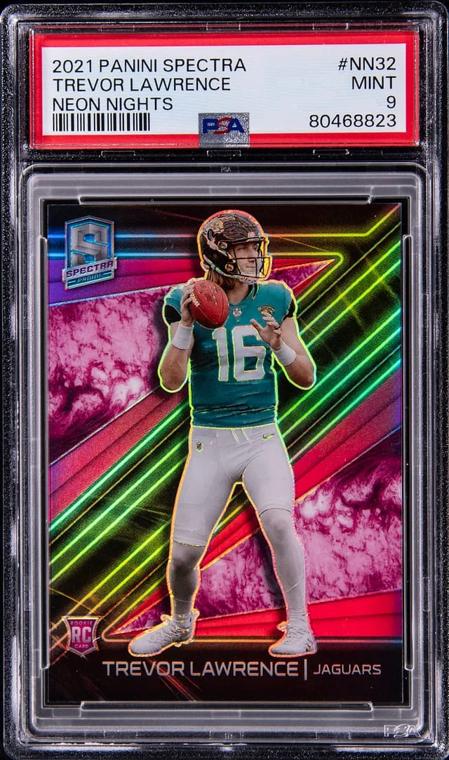 2021 Panini Spectra Trevor Lawrence Neon Nights #NN-32 card image