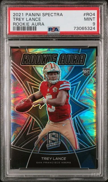 2021 Panini Spectra Trey Lance Aura #RO4 card image