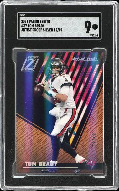 2021 Panini Tom Brady Zenith Artist Proof-Silver #37 card image