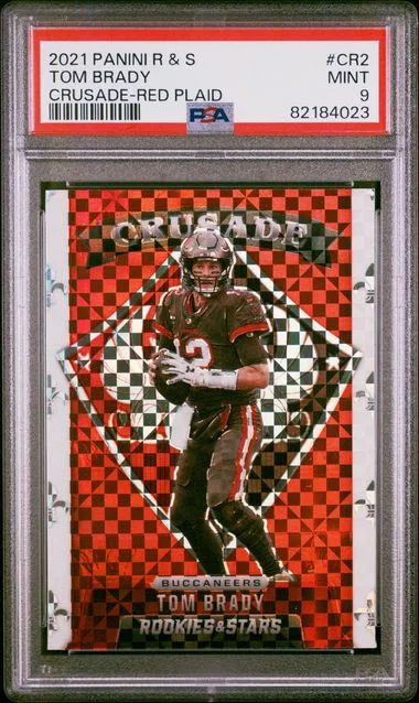 2021 Panini Tom Brady Rookies & Stars Crusade Red Plaid #Cr2 card image