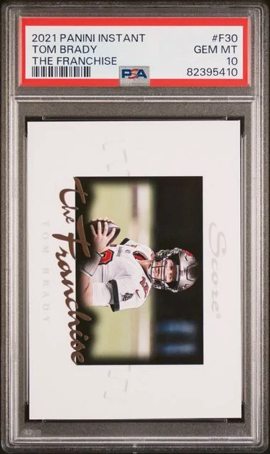 2021 Panini Tom Brady Instant The Franchise #F30 card image