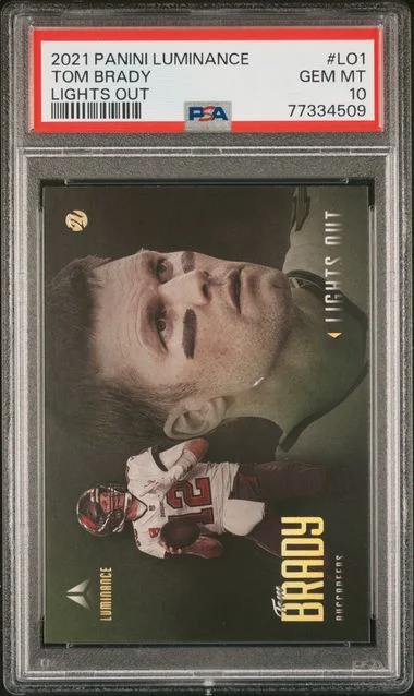 2021 Panini Tom Brady Luminance Lights Out #Lo1 card image