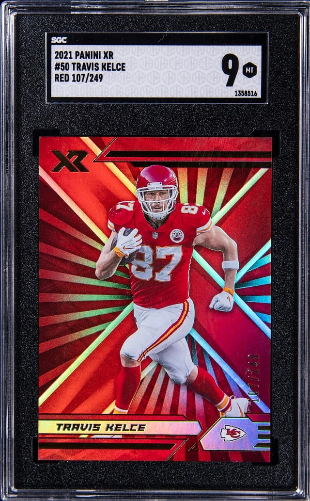 2021 Panini Travis Kelce XR Red #50 card image