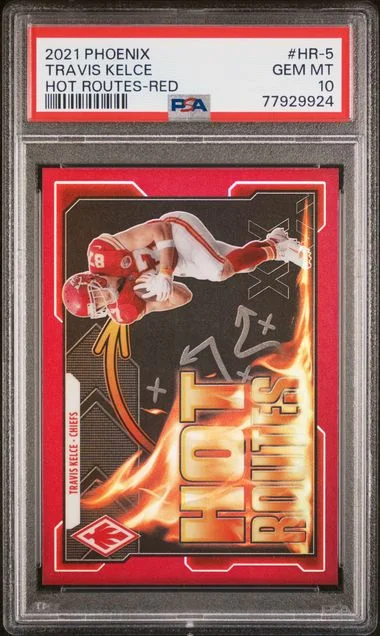 2021 Panini Travis Kelce Phoenix Hot Routes Red #Hr-5 card image