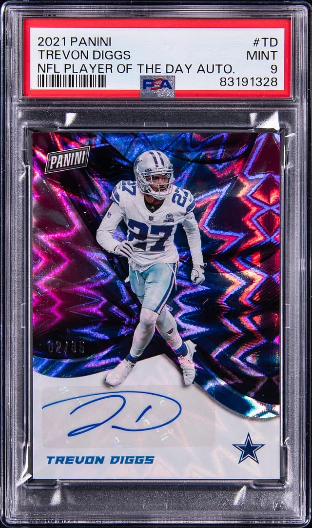 2021 Panini Trevon Diggs NFL Player of The Day Autographs #TD card image