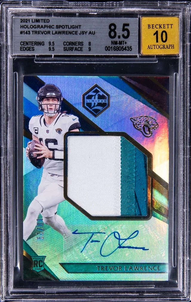 2021 Panini Trevor Lawrence Limited Holographic Spotlight #143 card image