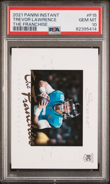 2021 Panini Trevor Lawrence (/1966) Instant The Franchise #F15 card image