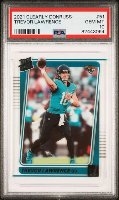 2021 Panini Trevor Lawrence Clearly Donruss #51 card image