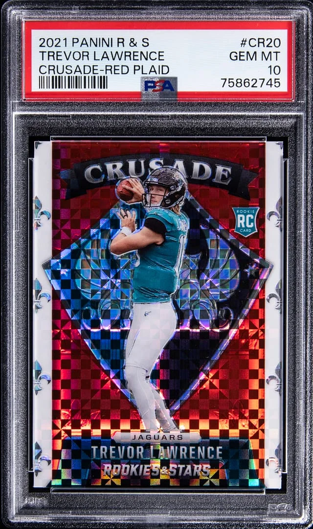 2021 Panini Trevor Lawrence Rookies & Stars Crusade Red Ice #CR-20 card image