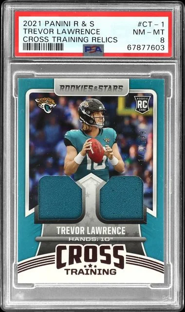 2021 Panini Trevor Lawrence Rookies & Stars Cross Training Relics #CT-1 card image