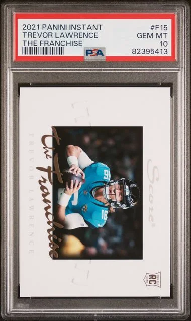 2021 Panini Trevor Lawrence Instant The Franchise #F15 card image