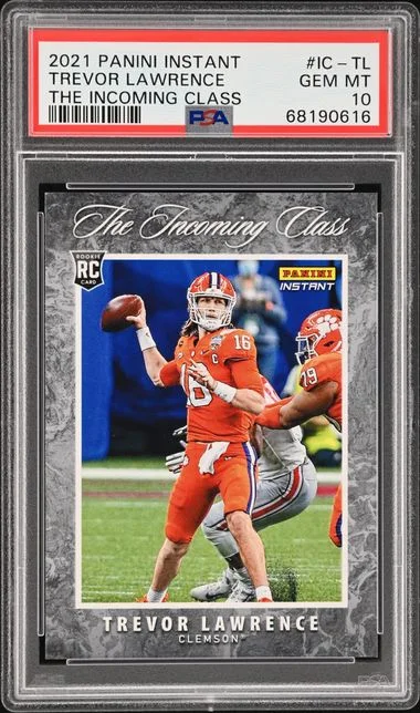 2021 Panini Trevor Lawrence Instant The Incoming Class #IC-TL card image