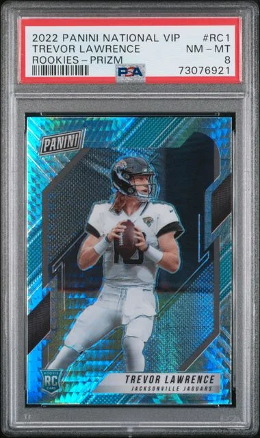 2021 Panini Trevor Lawrence National VIP Rookies Prizm #RC1 card image