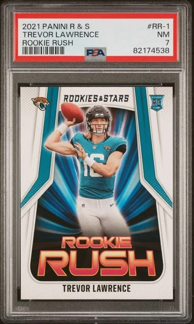 2021 Panini Trevor Lawrence Rookies & Stars Rush #RR-1 card image