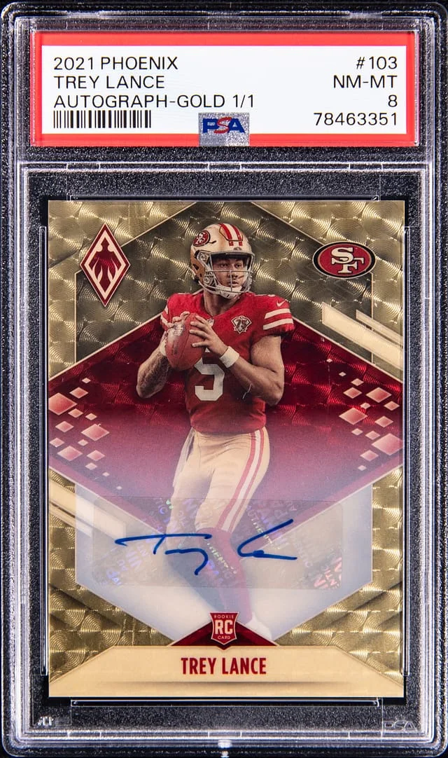 2021 Panini Trey Lance Phoenix Fire Burst #103 card image