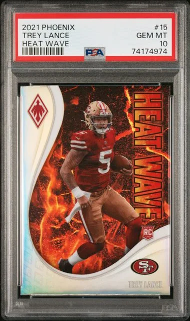 2021 Panini Trey Lance Phoenix Heat Wave #15 card image