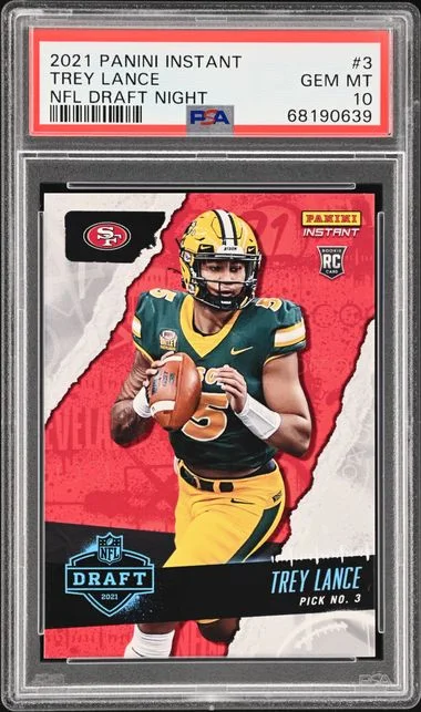 2021 Panini Trey Lance Instant NFL Draft Night #3 card image