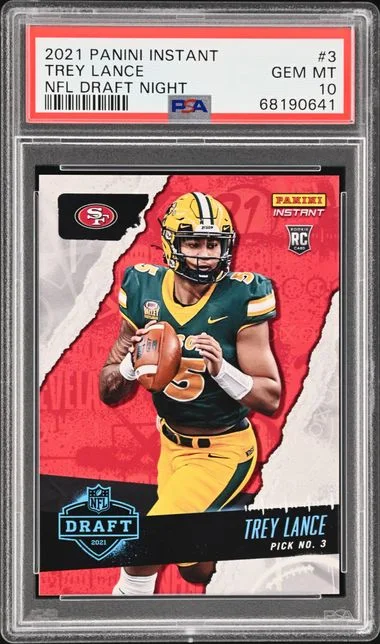 2021 Panini Trey Lance (/4208) Instant NFL Draft Night #3 card image