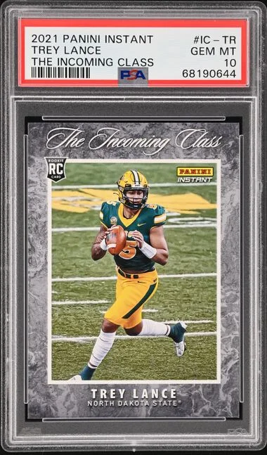 2021 Panini Trey Lance Instant The Incoming Class #IC-TR card image