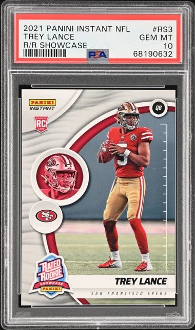 2021 Panini Trey Lance Instant NFL Rated Showcase #RS3 card image