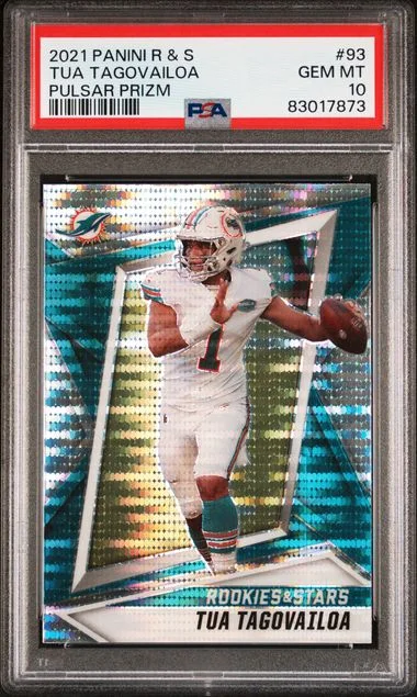 2021 Panini Tua Tagovailoa Rookies & Stars Pulsar Prizm #93 card image