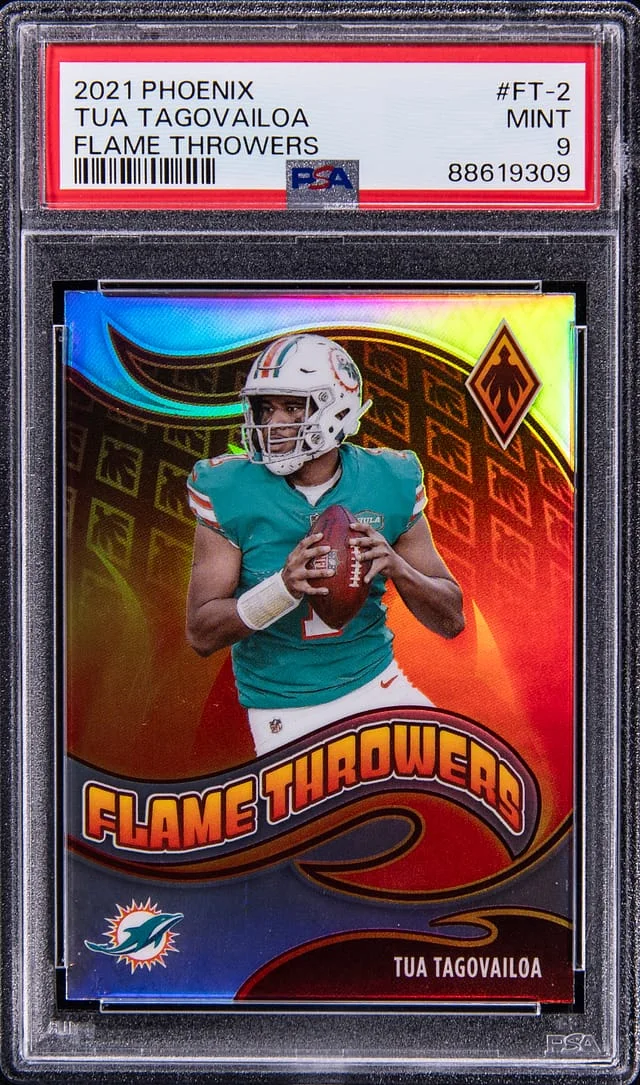 2021 Panini Tua Tagovailoa Phoenix Flame Throwers #FT-2 card image