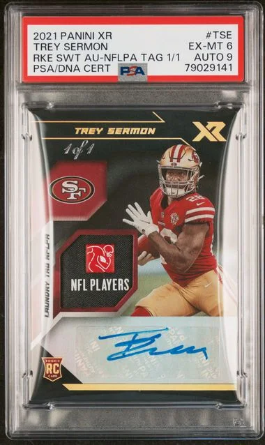 2021 Panini Xr Swatch Autographs Nflpa Laundry #no-number card image