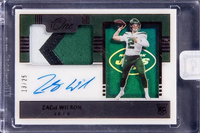 2021 Panini Zach Wilson One #117 card image