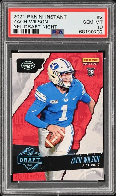 2021 Panini Zach Wilson Instant NFL Draft Night #2 card image