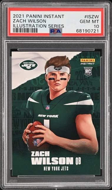 2021 Panini Zach Wilson Instant Illustration Series #IS-ZW card image